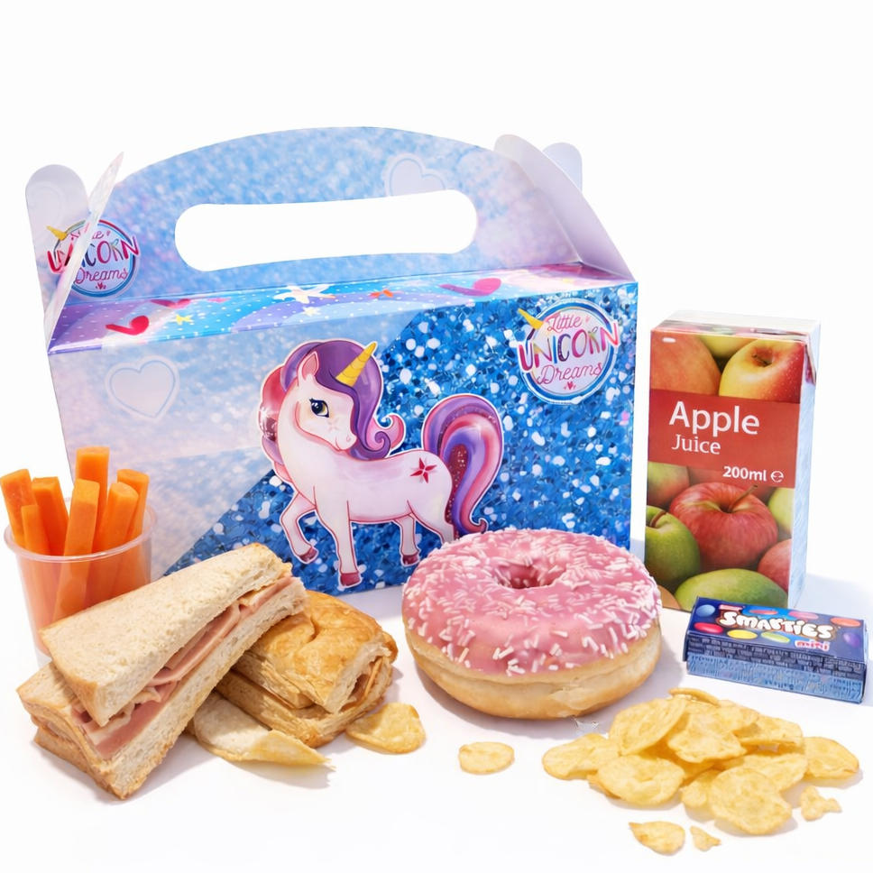 Unicorn Lunch Box - Large. (Empty for you to fill)